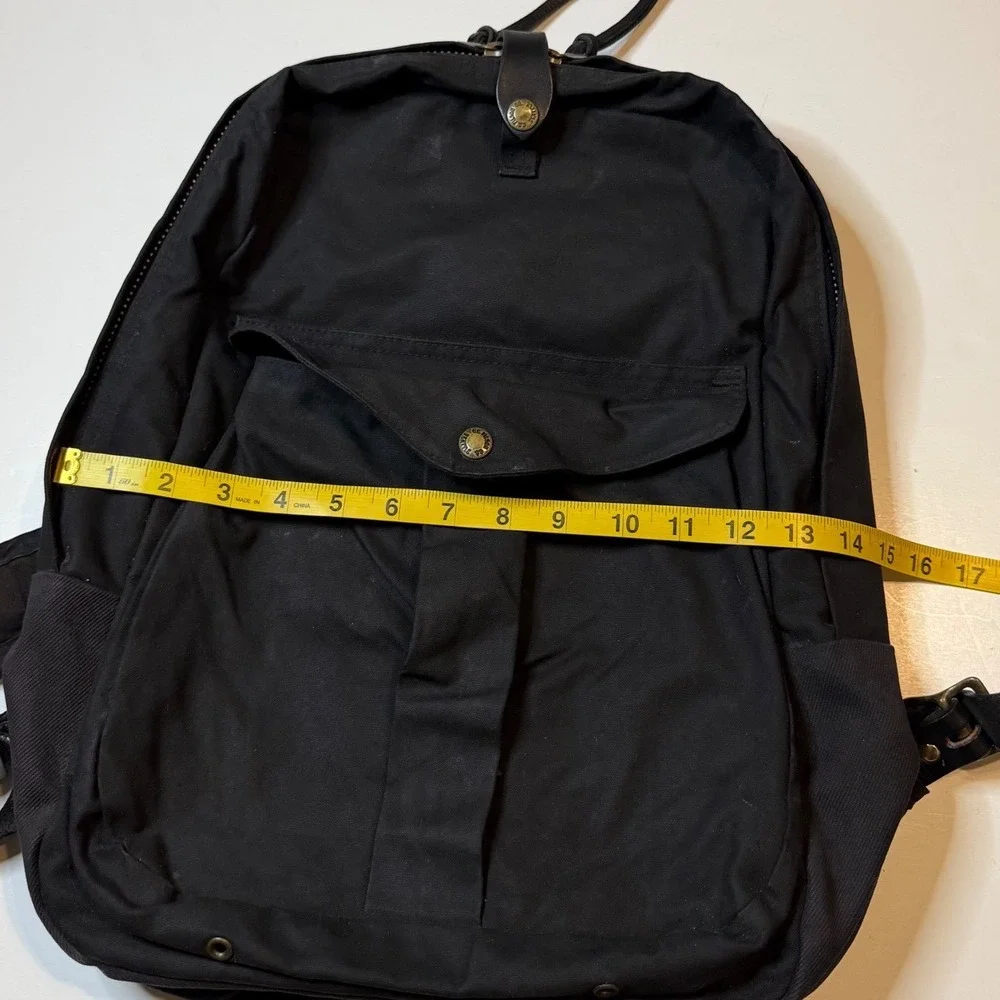 Vintage Filson Journeyman Backpack BLK Tin Cloth Canvas Laptop USA Made Bag Rare